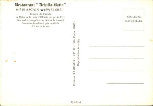 Ascain Restaurant Achafla-Baita – Bild 2