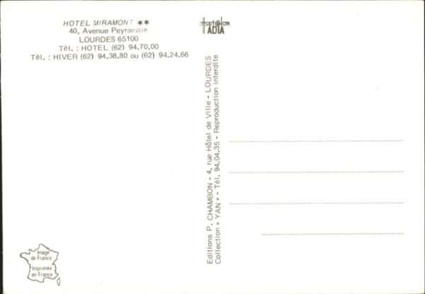 Lourdes Hautes Pyrenees Lourdes Hotel Miramont – Bild 2