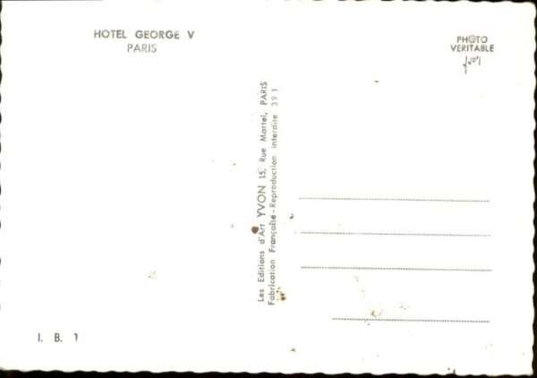 Paris Hotel Greorge V – Bild 2