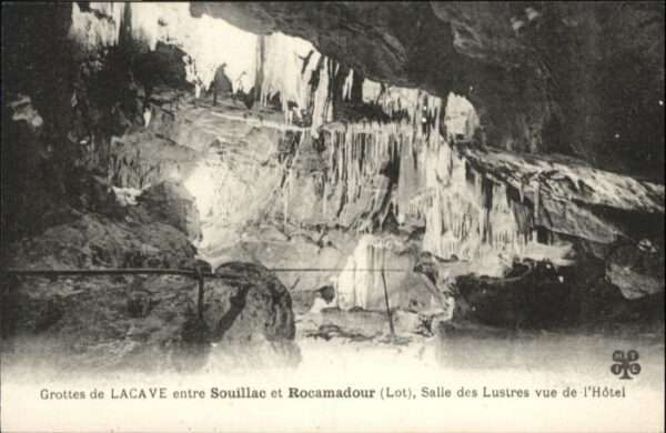 Rocamadour Höhle Grotte Lacave Salle Lustres