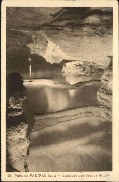 Padirac Höhle Grotte Cascade Grands Gours