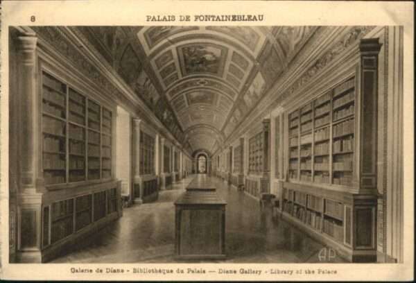 Fontainebleau Palais Galerie Diane Bibliotheque Bibli