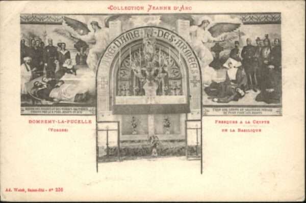 Domremy-la-Pucelle Vosges Collection Jeanne d_Arc Fresques Crypte