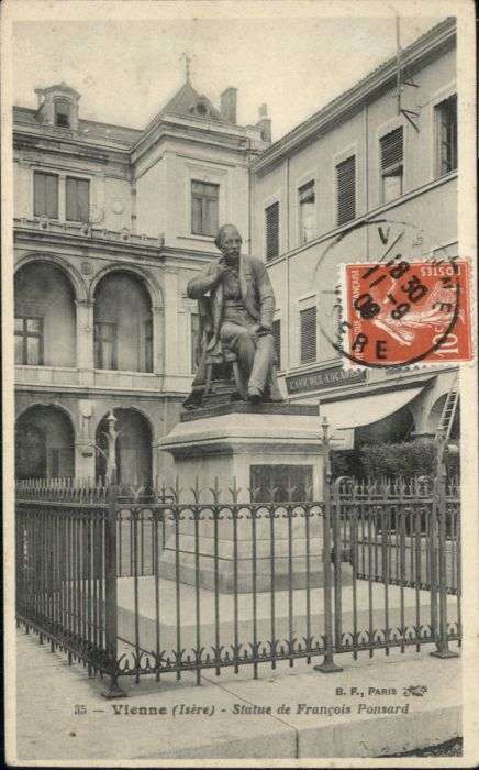 Vienne Statue Francois Ponsard