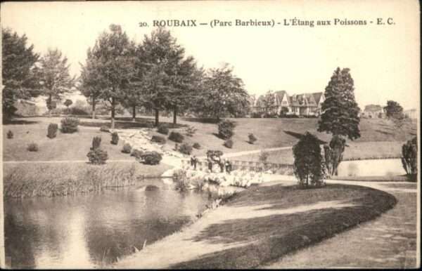 Roubaix Parc Barbieux Etang Poissons