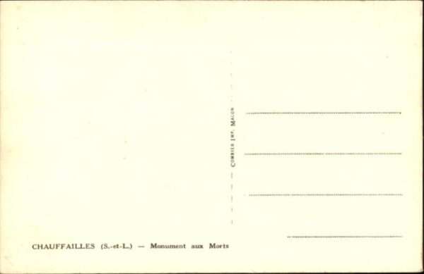 Chauffailles Monument Morts – Bild 2