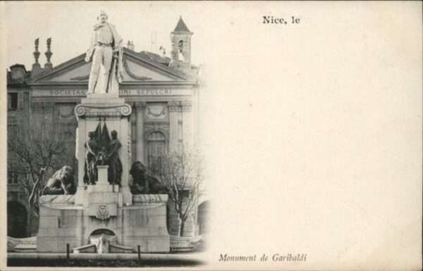 Nice Alpes Maritimes Nice Monument Garibaldi