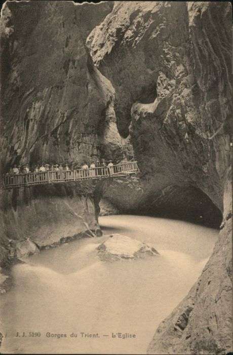 Vernayaz Gorges Trient Schlucht Höhle Grotte Egl