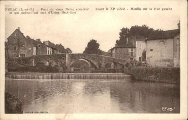 Nerac Pont Moulin Mühle Usine Eletrique