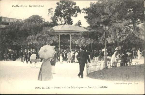 Nice Alpes Maritimes Nice Rendant Musique Jardin Public