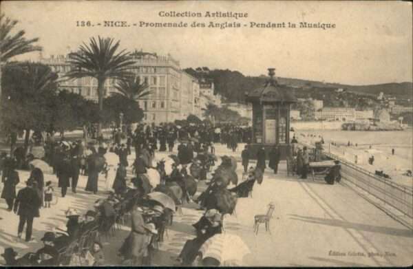 Nice Alpes Maritimes Nice Promenade Anglais Pendant Musique