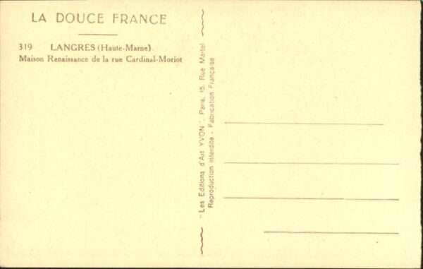 Langres Maison Renaissance Rue Cardinal-Moriot – Bild 2