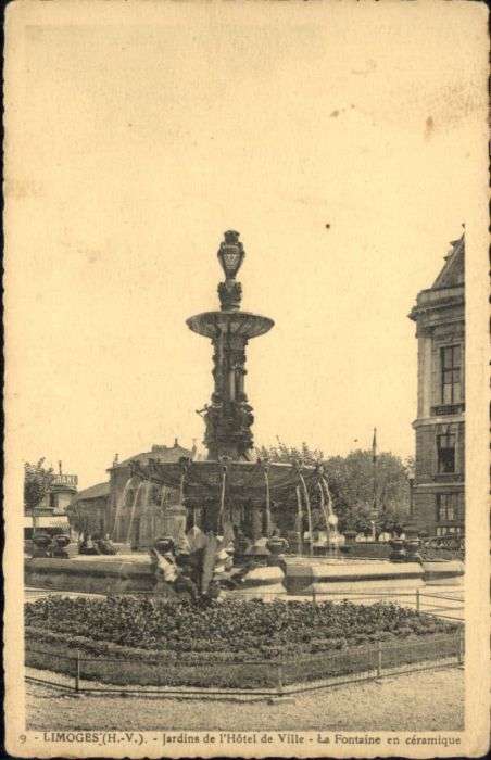 Limoges Jardin Hotel de Ville Fontaine