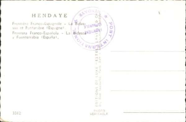 Hendaye Pyrenees Atlantiques Frontiere Bidas Fontarabie Boote – Bild 2