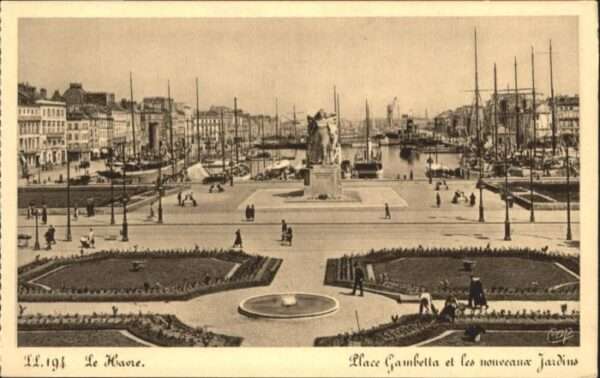Le Havre Place Gambetta Nouveaux Jardin