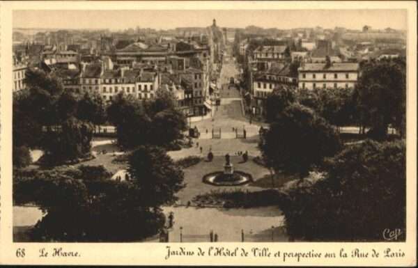 Le Havre Jardin Rue de Paris Hotel de Ville