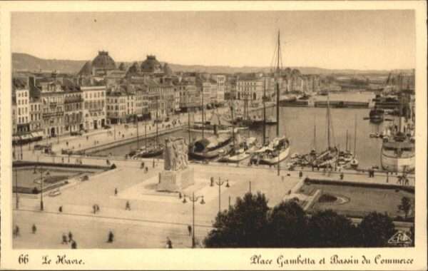 Le Havre Place Gambetta Bassin Commerce