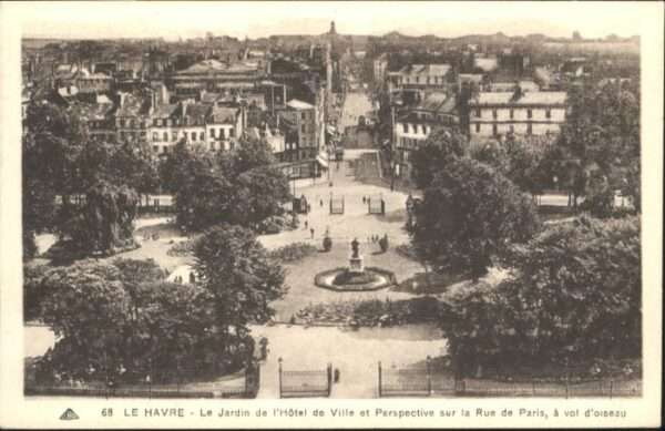 Le Havre Jardin Hotel de Ville Rue de Paris