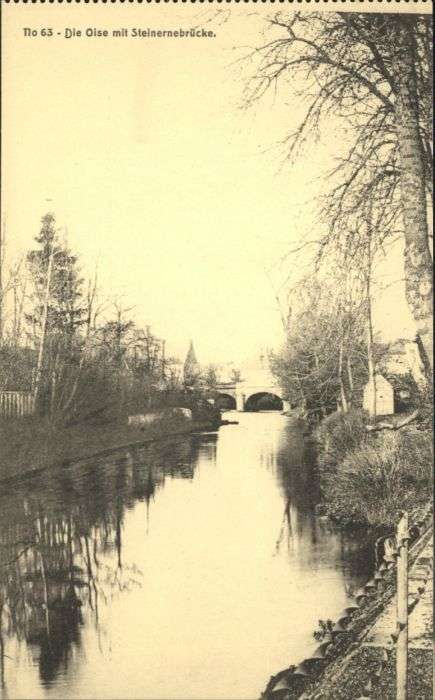 Gland [handschriftlich] Oise Steinerne Brücke