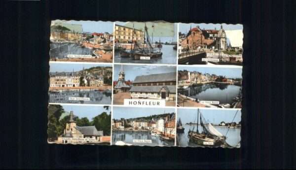 Honfleur Quai Port Lieutenance Bassin Chapelle N