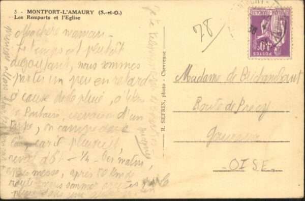 Montfort-l Amaury Montfort l'Amaury Remparts Eglise – Bild 2