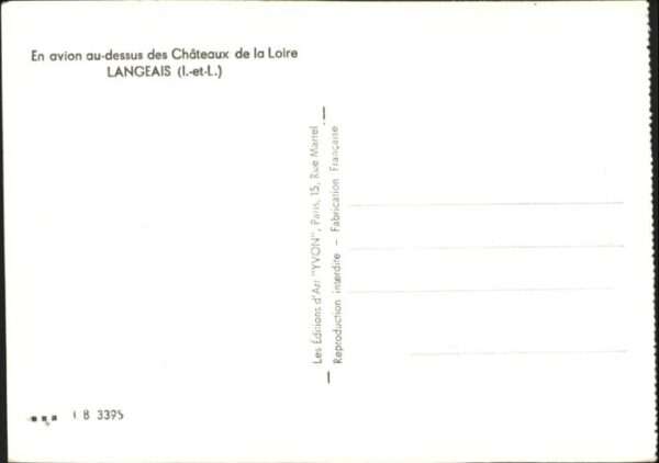 Langeais Fliegeraufnahme Chateaux Loire – Bild 2
