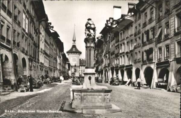 Bern BE Bern Kramgasse Simson Brunnen