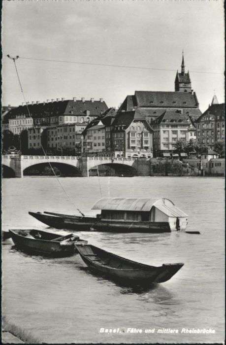 Basel BS Basel Fähre nittlere Rheinbrücke *