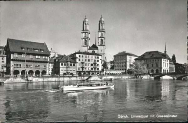 Zuerich immatquai Grossmünster x