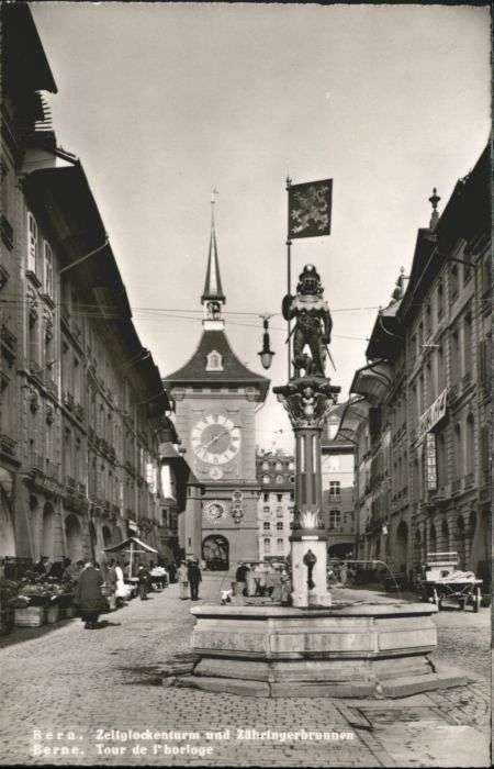 Bern BE Bern Zeitglockenturm Zähringerbrunnen