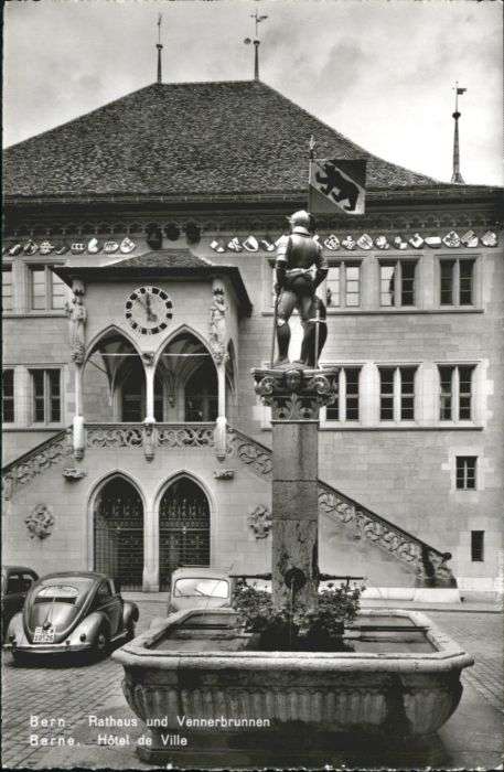 Bern BE Bern Rathaus Vennerbrunnen