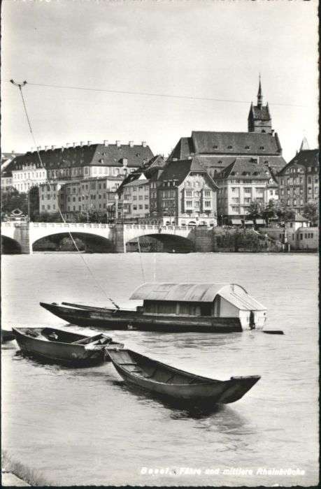 Basel BS Basel Fähre mittlere Rheinbrücke *