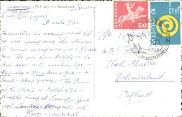 Lauterbrunnen BE Lauterbunnen Staubbach Jungfrau – Bild 2