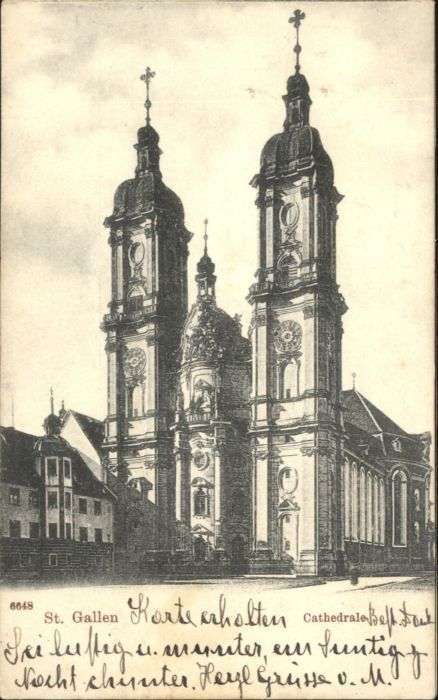 St Gallen SG St_Gallen Kathedrale