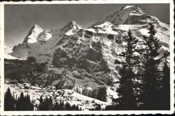 Muerren BE Mürren Eiger Mönch Jungfrau x