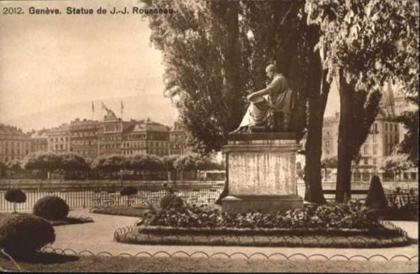 Genf GE Genf Statue Rousseau