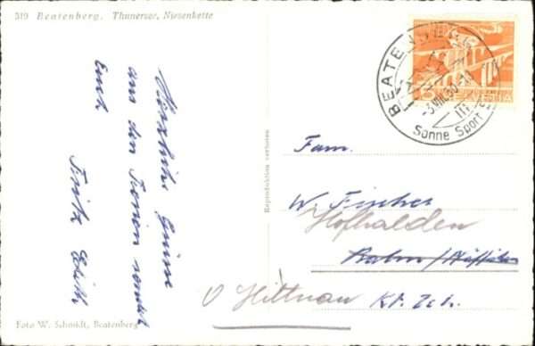 Beatenberg Thunersee Niesenkette – Bild 2