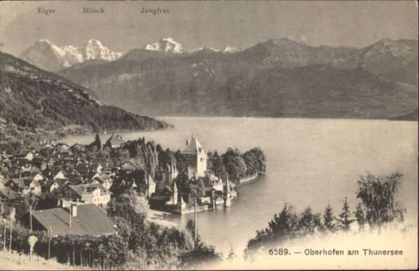 Oberhofen Thunersee Oberhofen Eiger Mönch Jungfrau