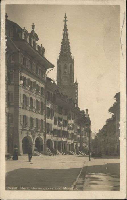 Bern BE Bern Herrengasse Münster