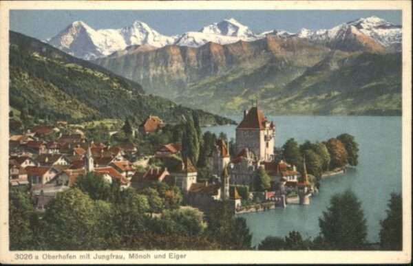 Oberhofen Thunersee Oberhofen Jungfrau Mönch Eiger