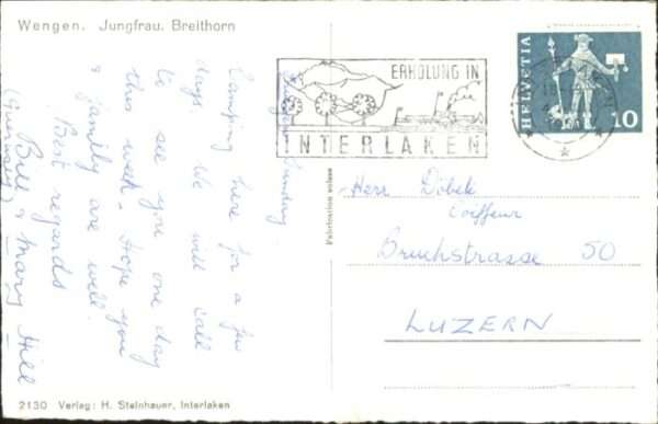 Wengen  BE Wengen Jungfrau Breithorn – Bild 2
