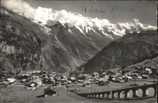 Muerren BE Mürren Ebnefluh Mittagshorn Grosshorn B