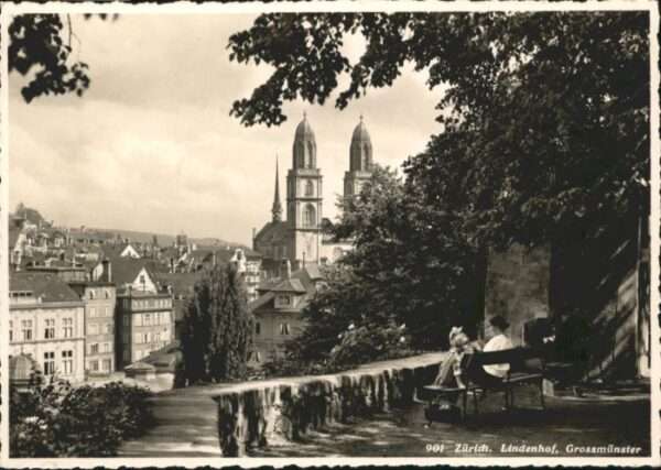 Zuerich indenhof Grossmünster *