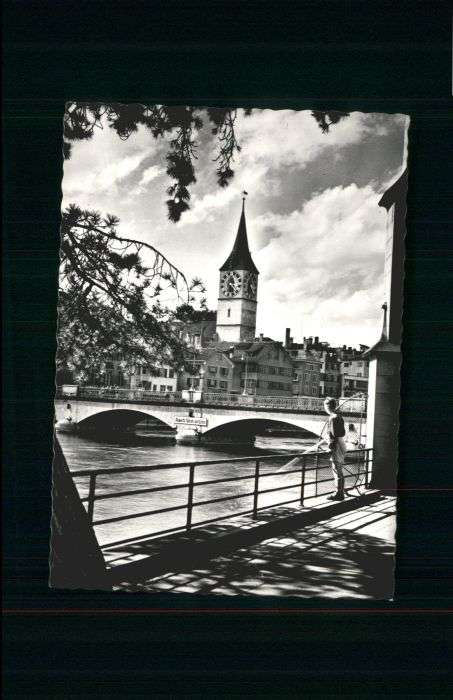 Zuerich elmhausbrücke Peters Kirche  *