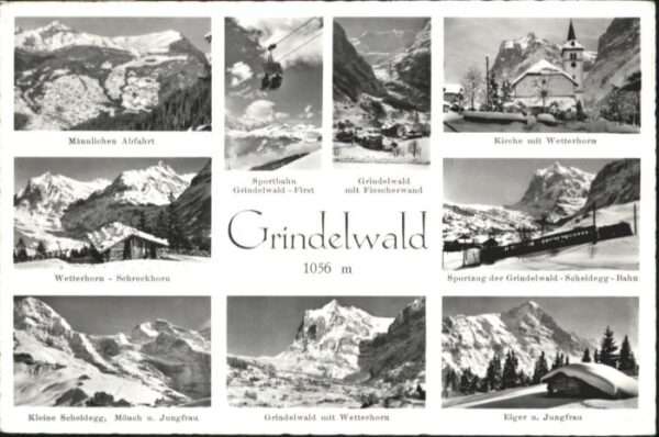 Grindelwald Männlichen Kirche Wetterhorn Schreckhor