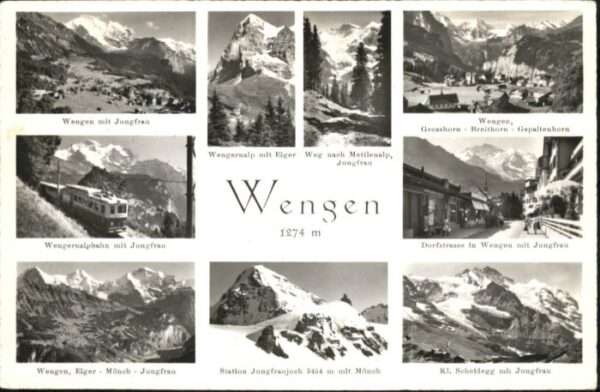 Wengen  BE Wengen Jungfrau Wengeralpbahn Eiger Mön