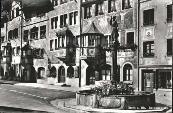 Stein Rhein Rathausplatz Brunnen