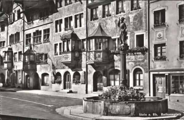 Stein Rhein Rathausplatz Brunnen