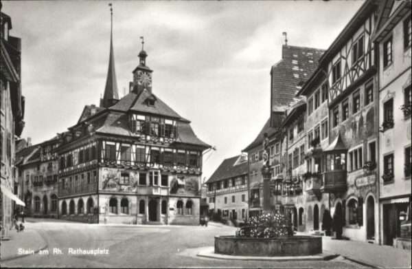 Stein Rhein Rathausplatz Brunnen