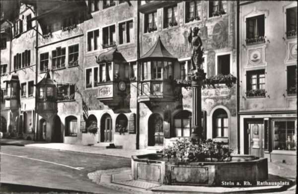 Stein Rhein Rathausplatz Brunnen